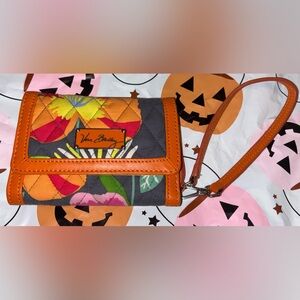 Vera Bradley Jazzy Blooms trifold wallet wristlet